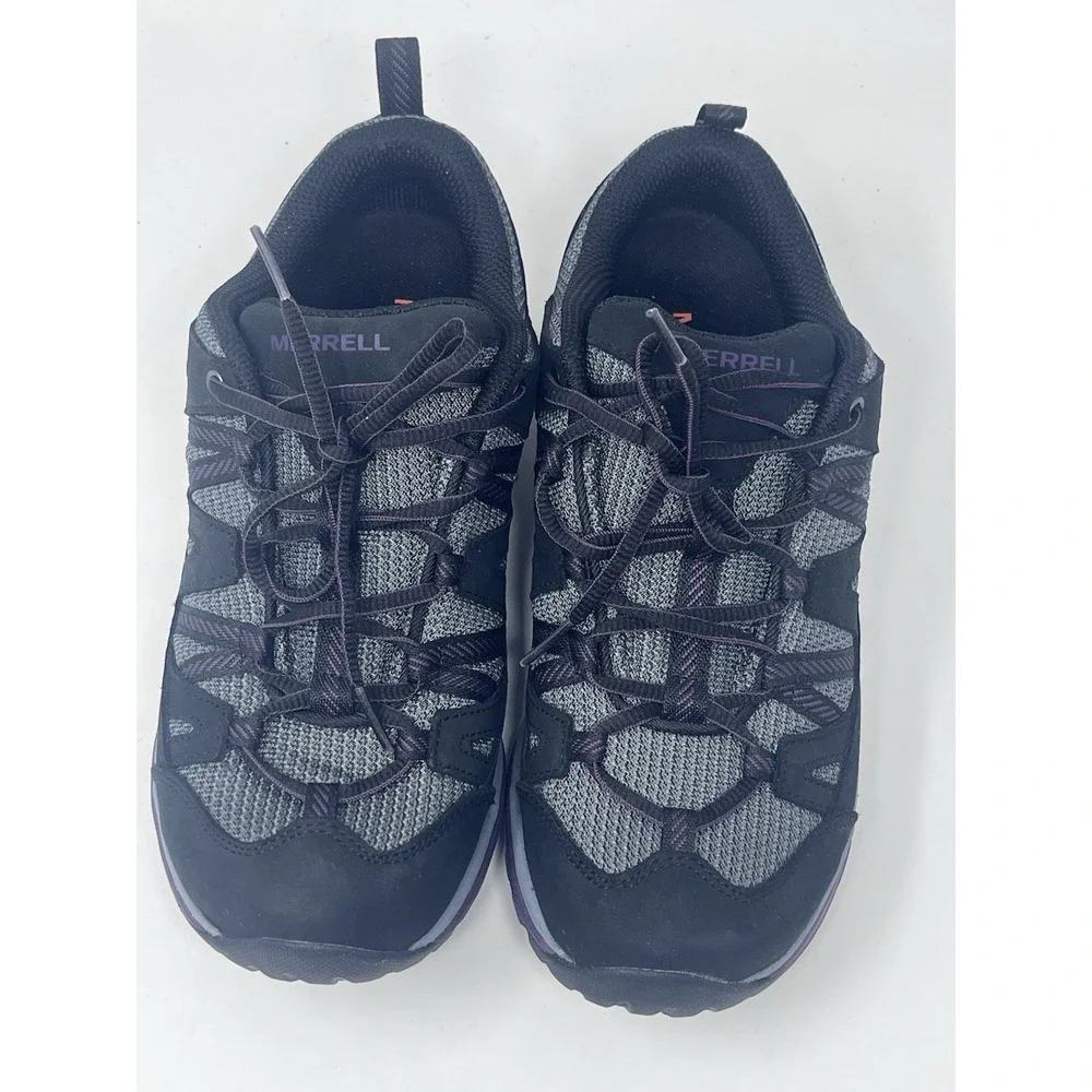 Merrell Siren Sport 3‎ Women's Black/Blackberry Trail Vibram Hiking Shoes Sz 9
